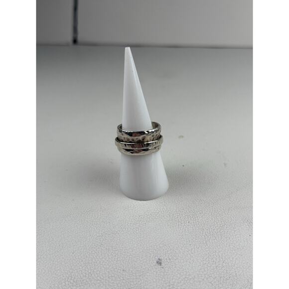 Silpada R1476 Spinner Hammered Sterling Silver Ring Size 8 - Picture 4 of 10